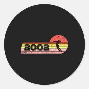 Adesivo Nascer para jogadores de Badminton 2002 Birthday V
