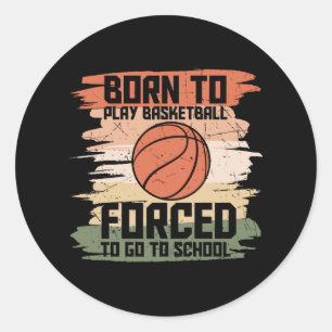 Adesivo Nascer para jogar basquete adorável design