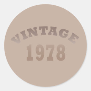 Adesivo Nascida em 1978 elegante aniversário moderno vinta