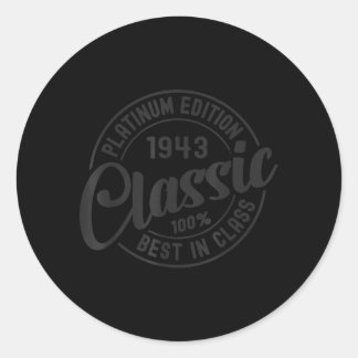 Adesivo Nascido Em 1943 Clic Edição Platinum Aniversário S