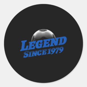 Adesivo Nascido Em 1979 Fã De Futebol Aniversário Lendário