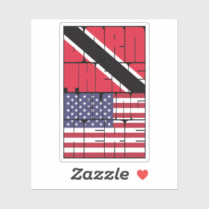 Adesivo Nascido em Trinidad e Tobago, pertencente american