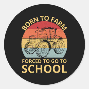Adesivo nascido para a agricultura forçado a ir à escola