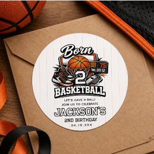 Adesivo Nascido para o Basquete Tema Esportivo para 2º A