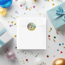 Adesivo Nascimento de Criança de Animais da Floresta Cura