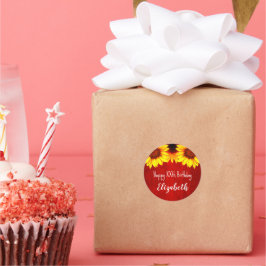 Adesivo Nascimento de Madeira Rústica Sunflower