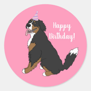 Adesivo Nascimento Personalizado do Cão de Montanha Bern