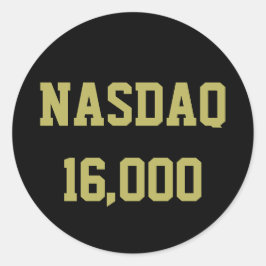 Adesivo NASDAQ 16000 Celebração do mercado de ações