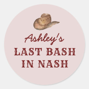 Adesivo Nash Bash Nashville Bachelorette No Último Bash Em
