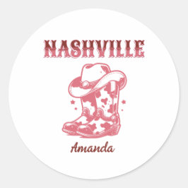 Adesivo nashville pink cowgirl bachelorette party