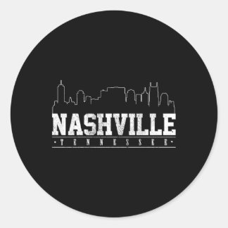 Adesivo Nashville Skyline Tennessee Music City