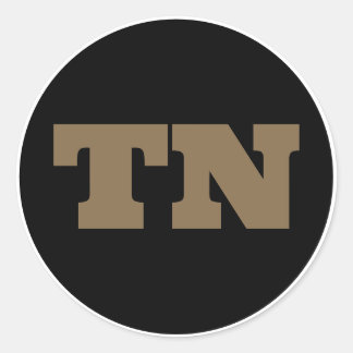 Adesivo Nashville (TN) - Preto x Dourado x Branco