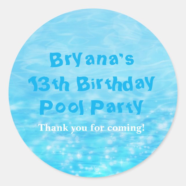 Adesivo Natação Piscina Summer Beach Favkers (Frente)