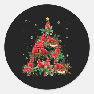Adesivo Natais vintages Aves Cardinais Neves Xmas Tre