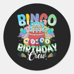 Adesivo Natais vintages do Bingo Birthday Crew Bingo Playe