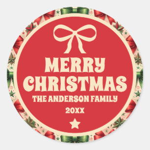 Adesivo Natais vintages Estrelas e Arcos