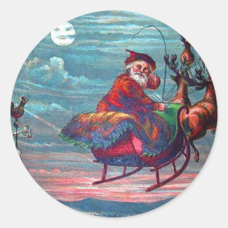 Adesivo Natais vintages Eve e Reindeer