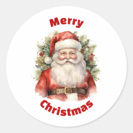 Adesivo Natais vintages que Santa Claus sorri