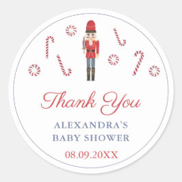Adesivo Natais vintages Red Nutcracker Candy Canes Favor