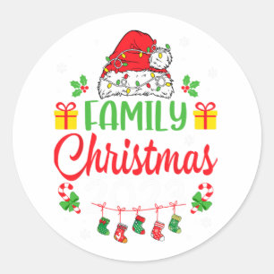 Adesivo Natal 2023, Primo Crew Santa Hat Homens Criança
