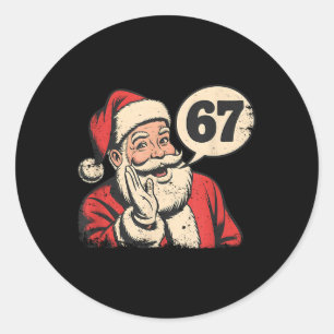 Adesivo Natal 67 Natal Six Seven Meme