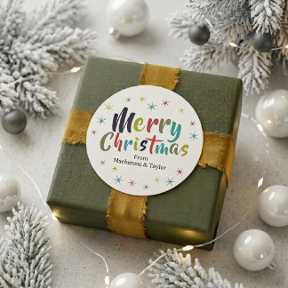 Adesivo Natal Alegre Divertido Colorido Personalizado