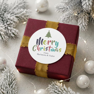 Adesivo Natal Alegre Divertido Colorido Personalizado