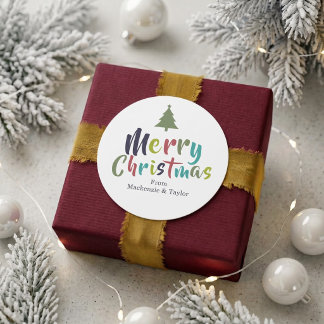 Adesivo Natal Alegre Divertido Colorido Personalizado