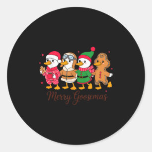 Adesivo Natal Alegre Ganso Festa Alegre Ganso