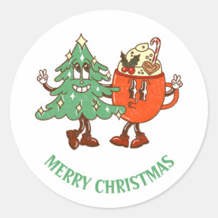 Adesivo Natal Alegre Retrô