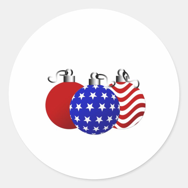 Adesivo Natal Americano (Frente)