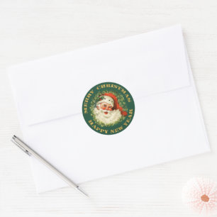Adesivo Natal antiquado de Papai Noel
