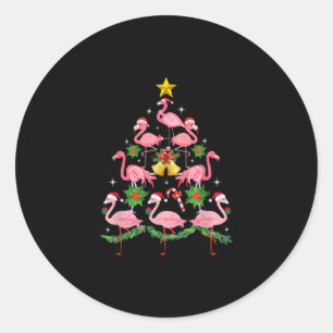 Adesivo Natal - Árvore de Natal Bonita Flamingo