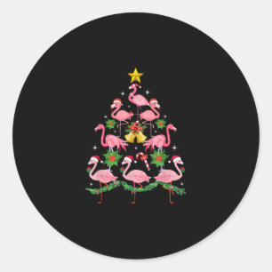 Adesivo Natal - Árvore de Natal Bonita Flamingo