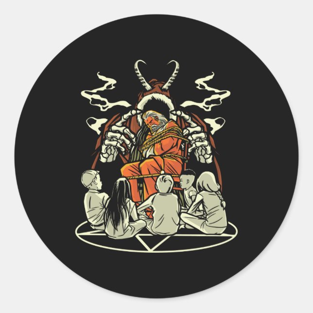 Adesivo Natal assustador (Frente)