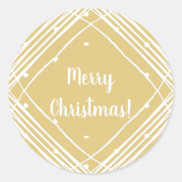 Adesivo Natal Beige Feliz Natal