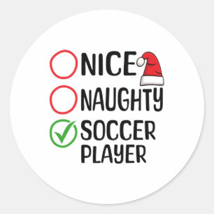 Adesivo Natal bom jogador de futebol malvado Lis