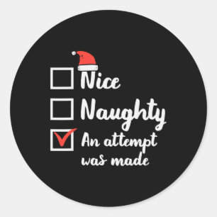 Adesivo Natal Bom Tentativa Inocente Foi Feita Xmas Men W