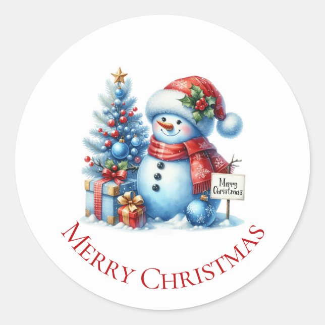 Adesivo Natal Boneco de Neve (Frente)