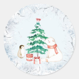 Adesivo Natal bonito e branco
