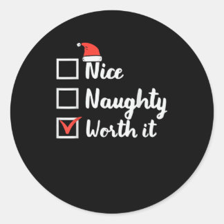 Adesivo Natal Bonito Travesso Vale a Pena Engraçado