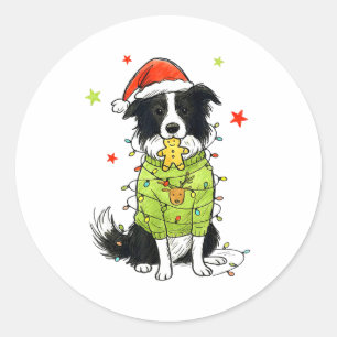 Adesivo Natal Border Collie Natal Border Collie Cão Mãe