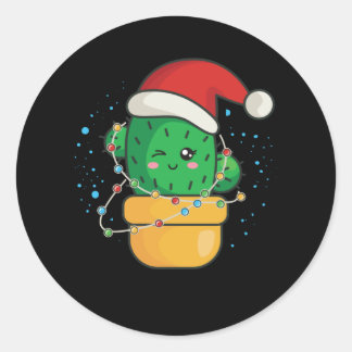 Adesivo Natal Cactus Succulent
