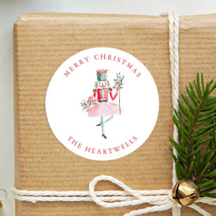 Adesivo Natal Caprichoso com Aquarela do Quebra-Nozes