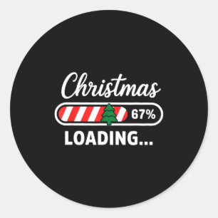 Adesivo Natal Carregando 67% Engraçado 6 7 Meme Natal Gen 