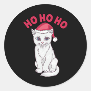 Adesivo Natal Cat Ho Ho Ho Ho