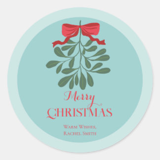 Adesivo Natal com folhas desenhadas à mão minimalistas e l