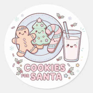 Adesivo Natal Cookies Para Papai Noel