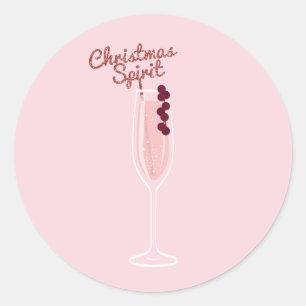 Adesivo Natal cor-de-rosa