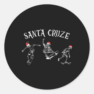 Adesivo Natal Cruze Skater Skateboarding Halloween